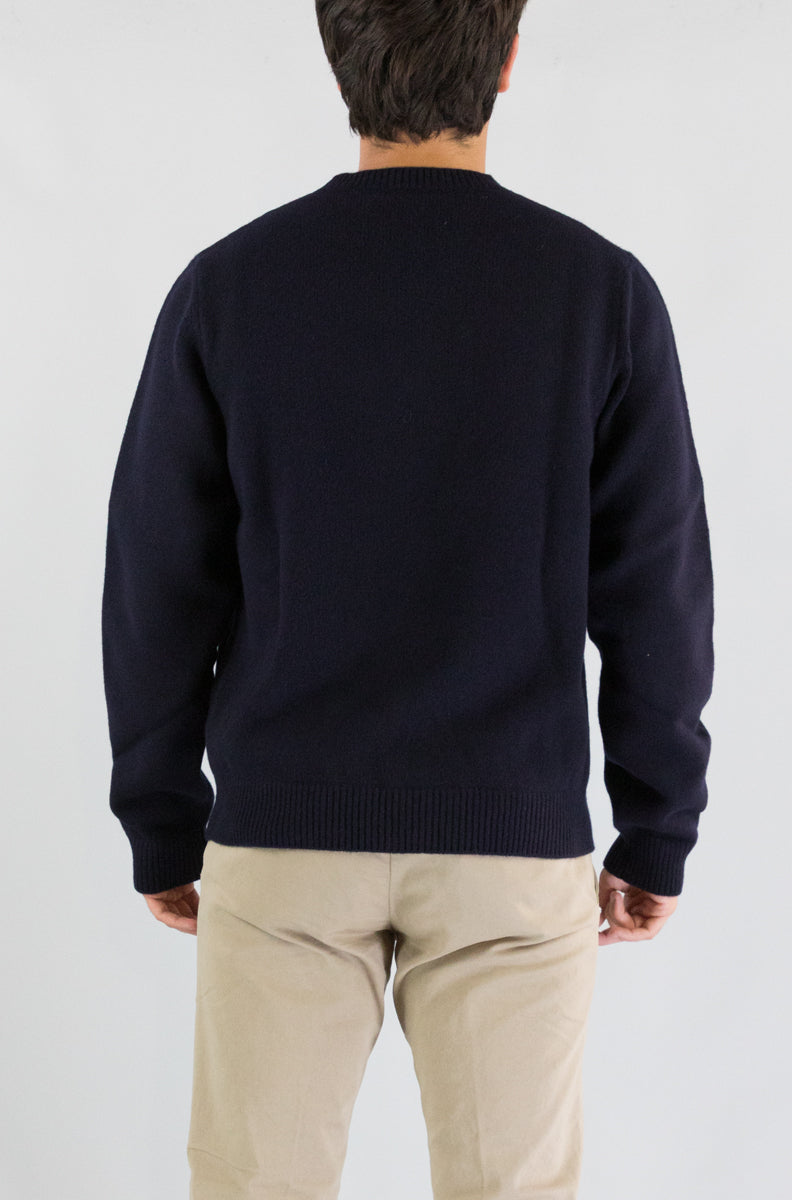 Maglia Apc Dark Navy da Uomo woasw h22020 cardigan kevin