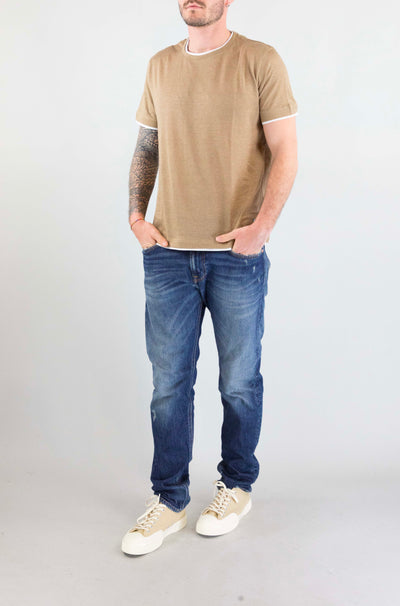 T-Shirt Bob Caffe da Uomo lin vr0398