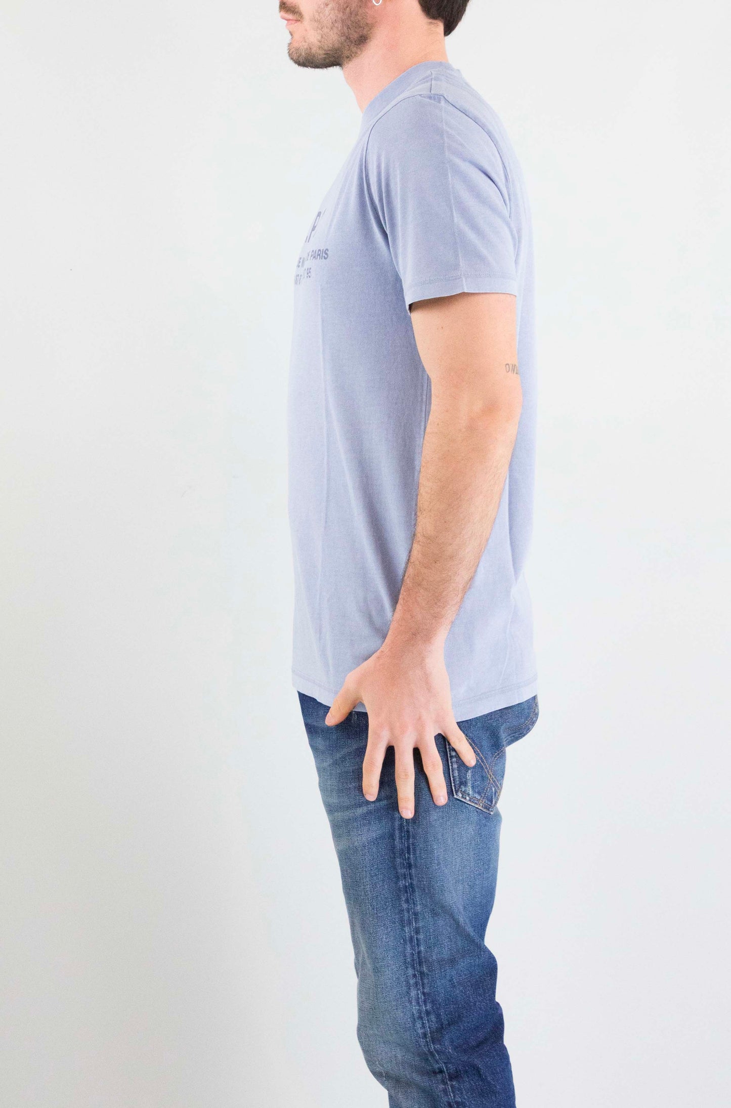 T-Shirt Apc Celeste da Uomo cohbs h26570