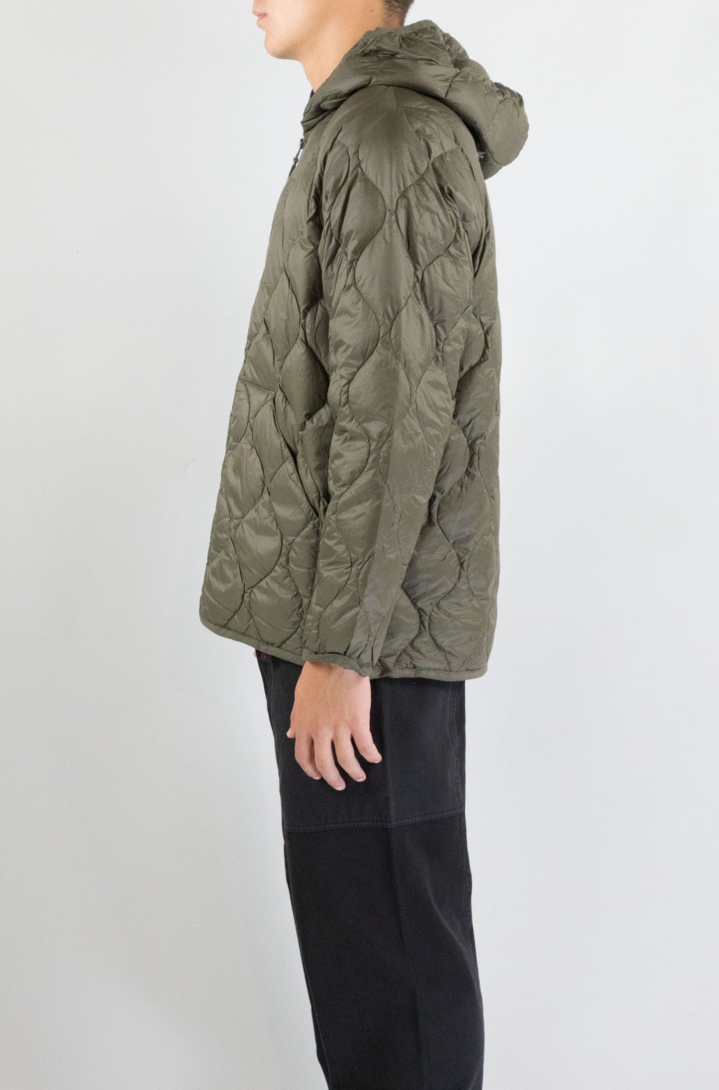 Giubbotto Taion Dark Olive da Uomo 106alszml1 military hood w zip