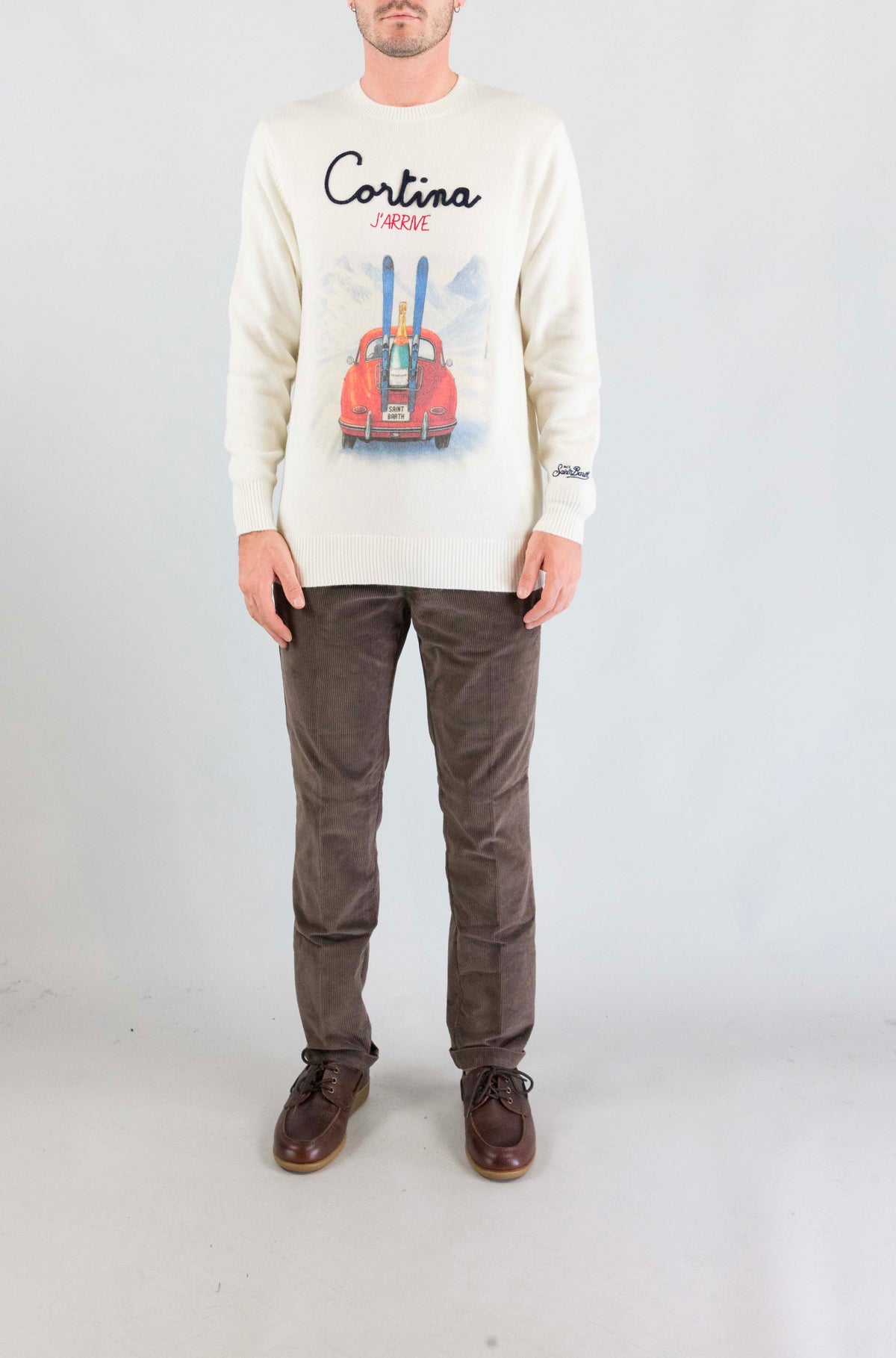 Maglia Mc2 Saint Barth Cortina J Arrive da Uomo heron print