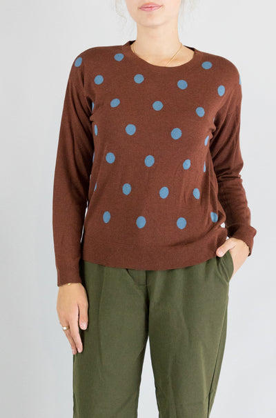 Maglia Nice Things Chestnut da Donna wkx037
