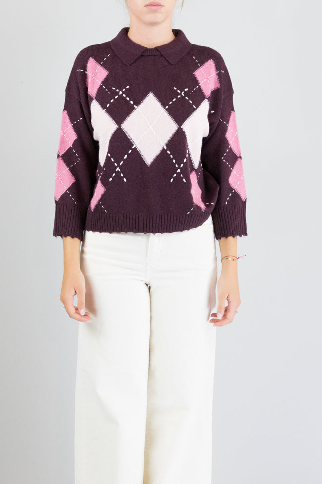 Polo Pinko Bordeaux da Donna cork