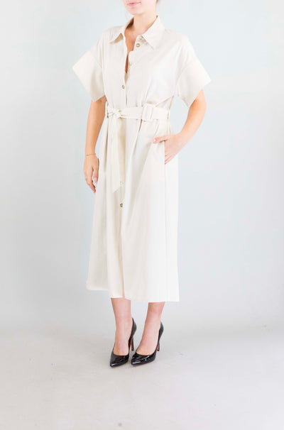 Abito Pinko Beige da Donna alesha cotone fluido