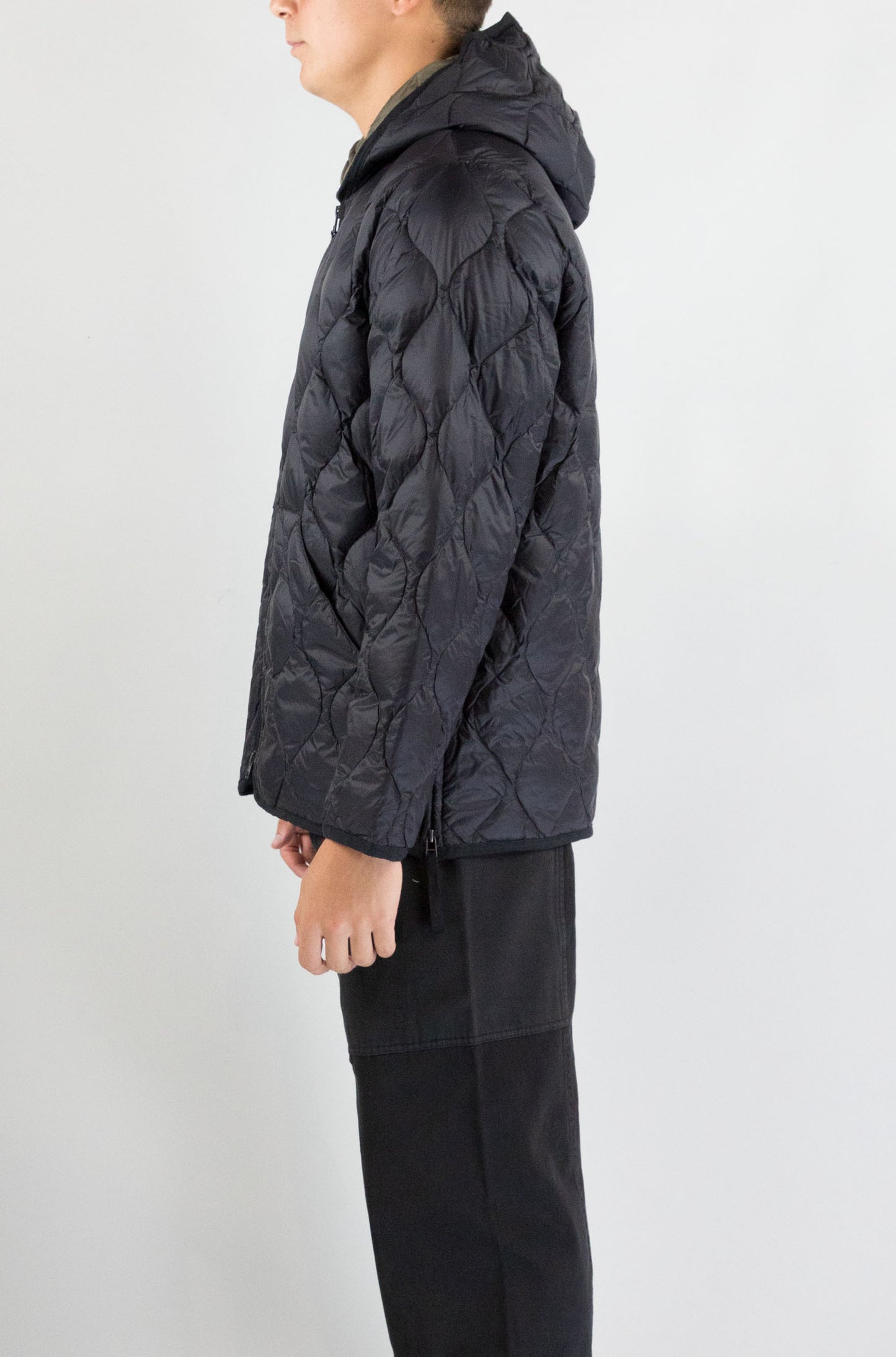 Giubbotto Taion Black da Uomo 106alszml1 military hood w zip