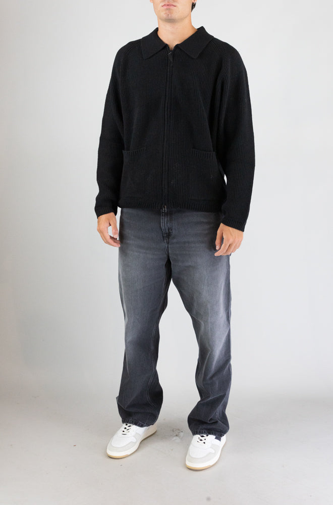 Maglia Universal Work Black da Uomo 35470 eco wool zip