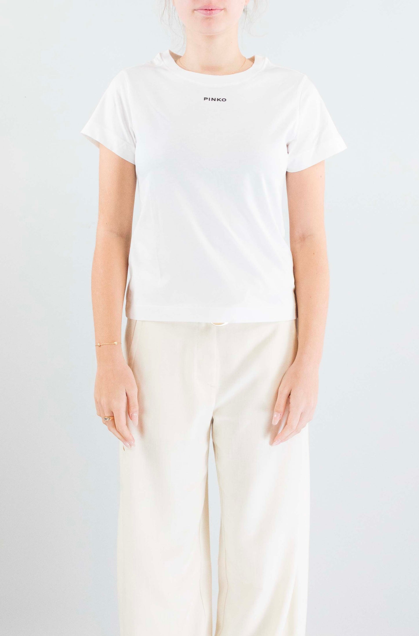 T-Shirt Pinko White da Donna basico