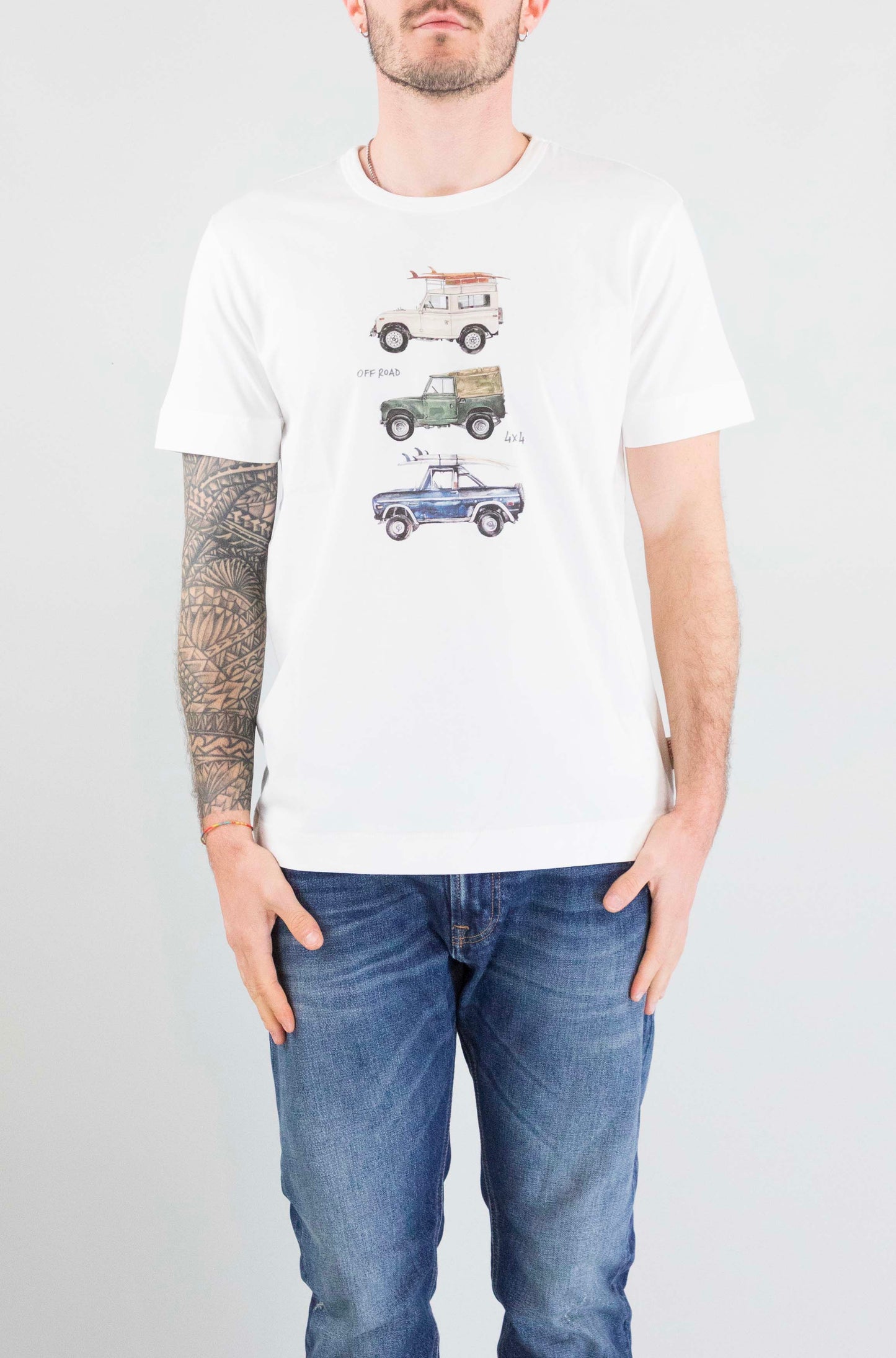 T-Shirt Bob Crema da Uomo color vr0386