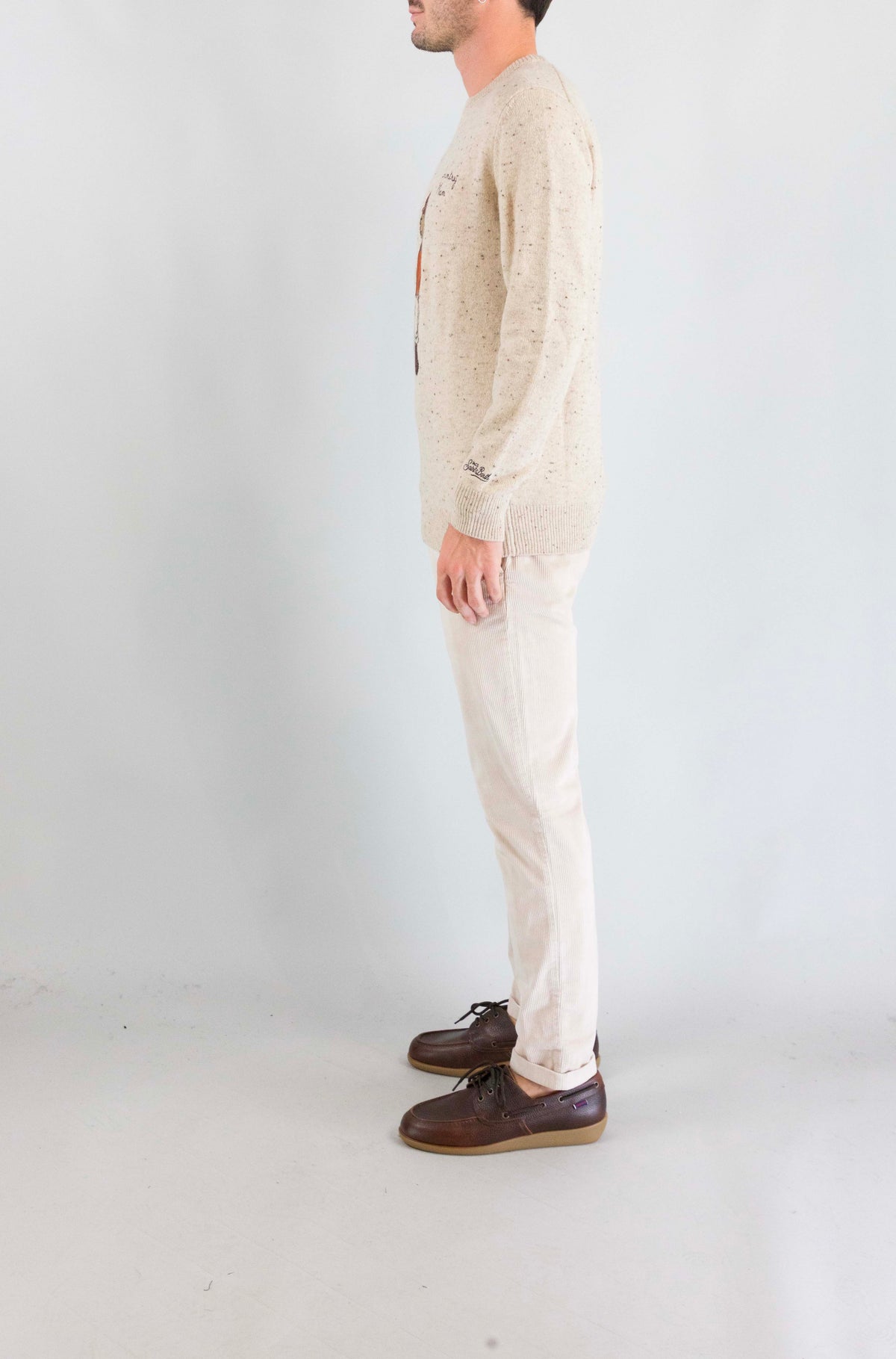 Maglia Mc2 Saint Barth Country Poodle da Uomo heron donegal