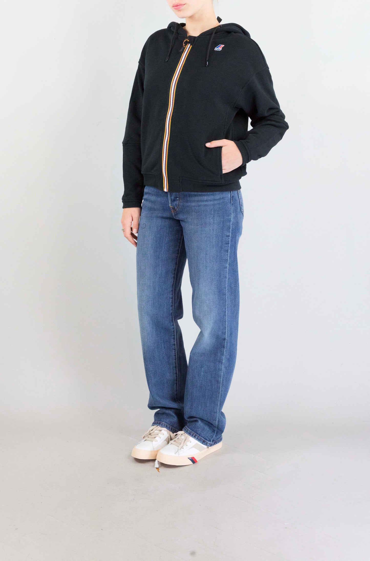 Felpa Kway Usy Black Pure da Donna k4146gw lara
