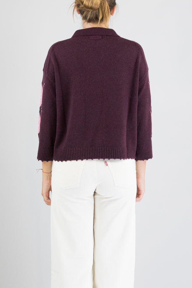 Polo Pinko Bordeaux da Donna cork