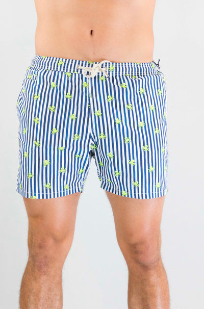 Costume Mc2 Saint Barth Octopus Stripes da Uomo lighting micro stretch