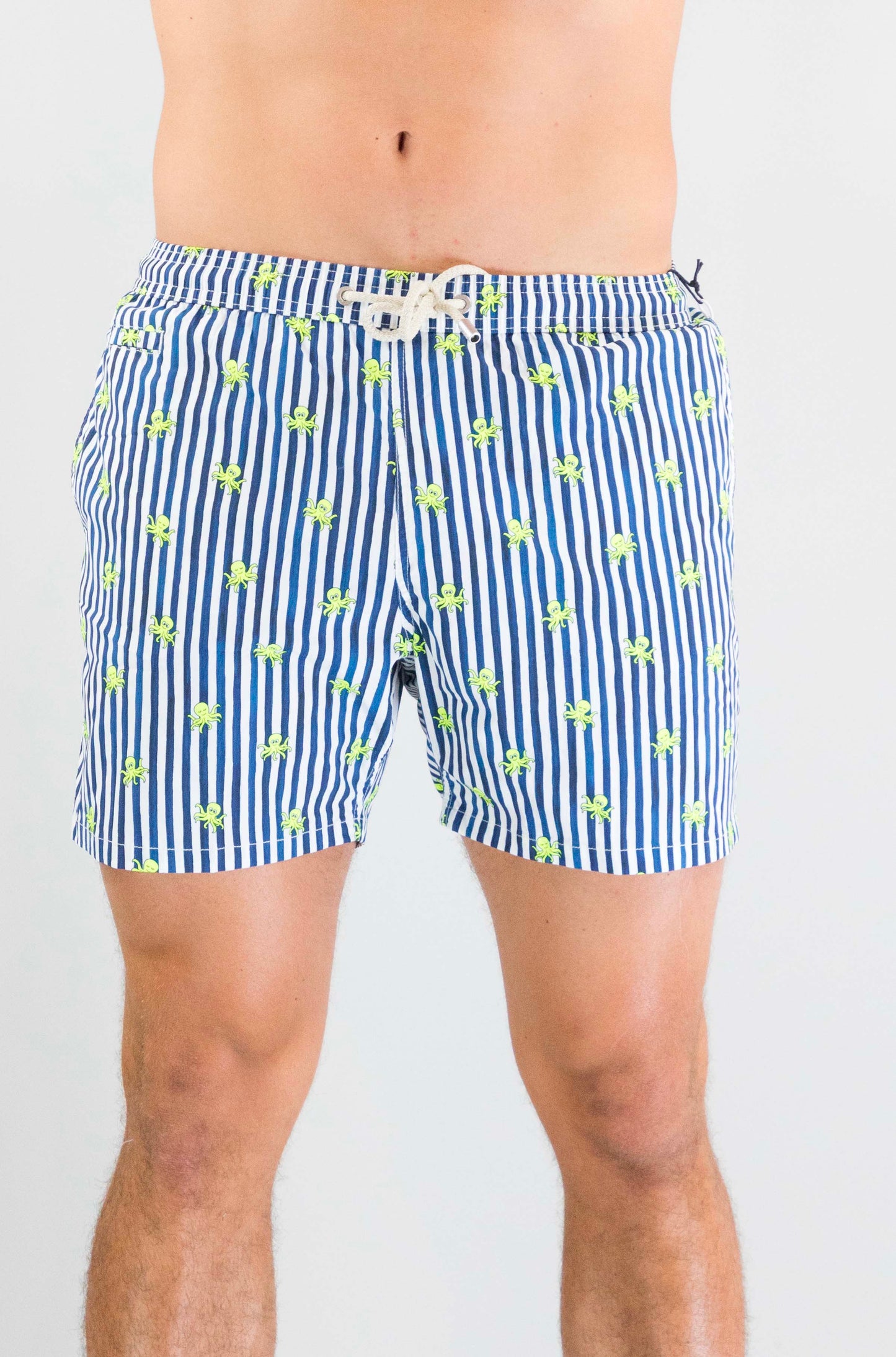 Costume Mc2 Saint Barth Octopus Stripes da Uomo lighting micro stretch