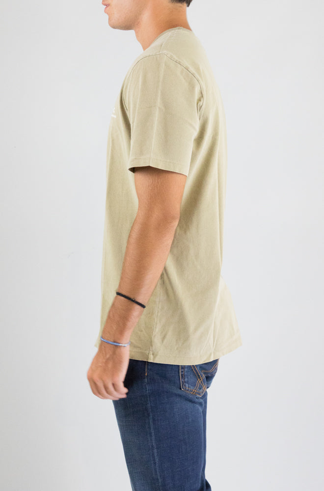 T-Shirt Apc Kaki Clair da Uomo cohbas m26478 gots