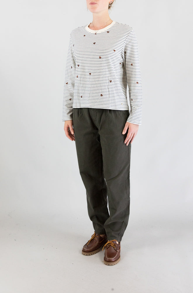 T-Shirt Des Petits Hauts Coeur Cognac da Donna josephine