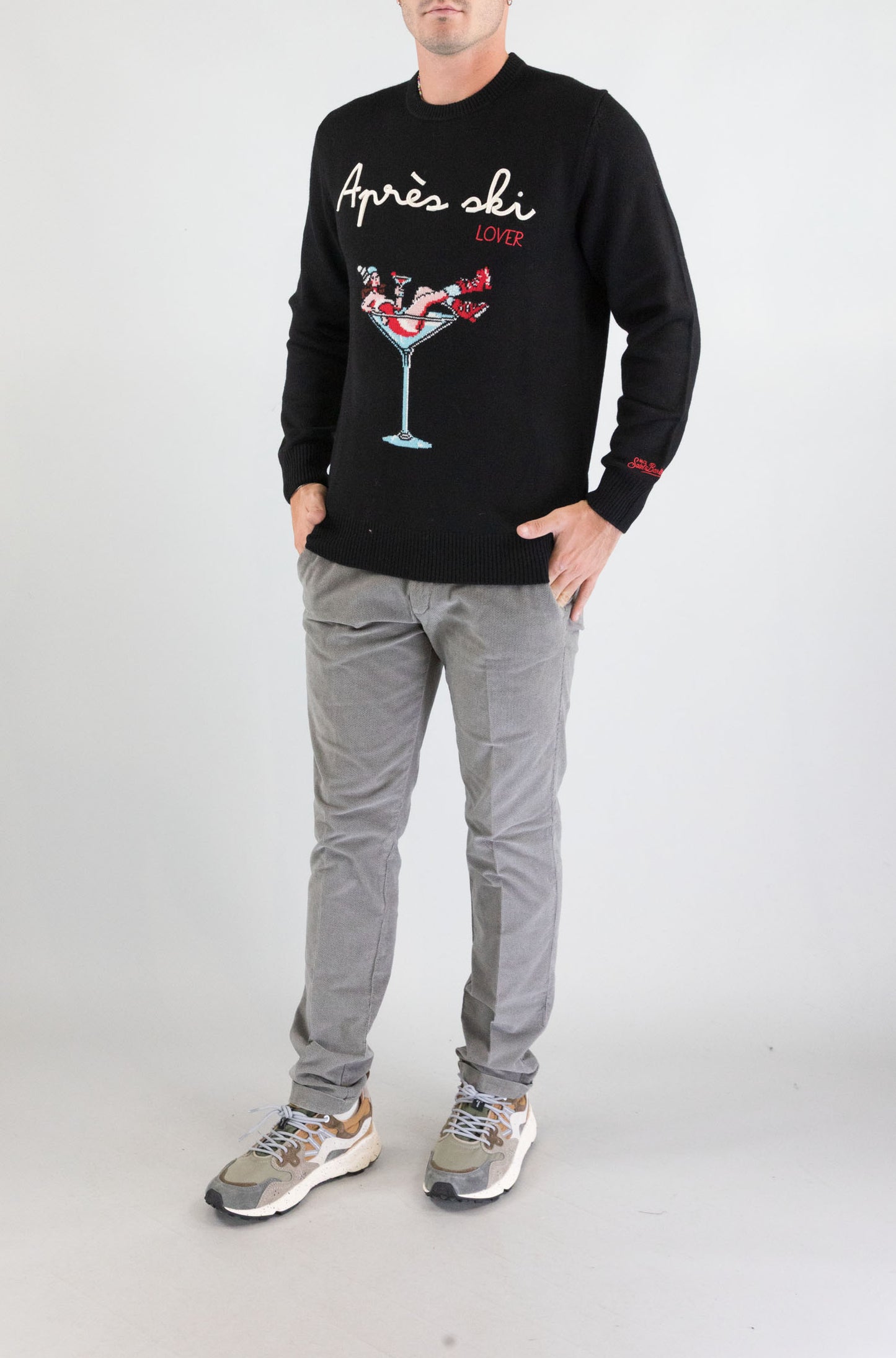Maglia Mc2 Saint Barth Apres Girl Glass da Uomo heron