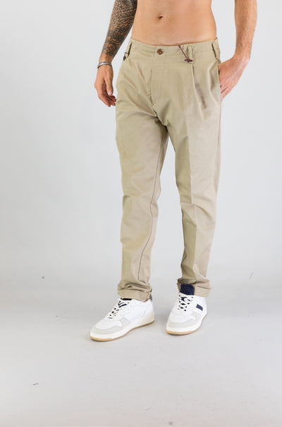 Pantalone Tela Cruda Corda da Uomo tc127p001co0447 uniform pleat