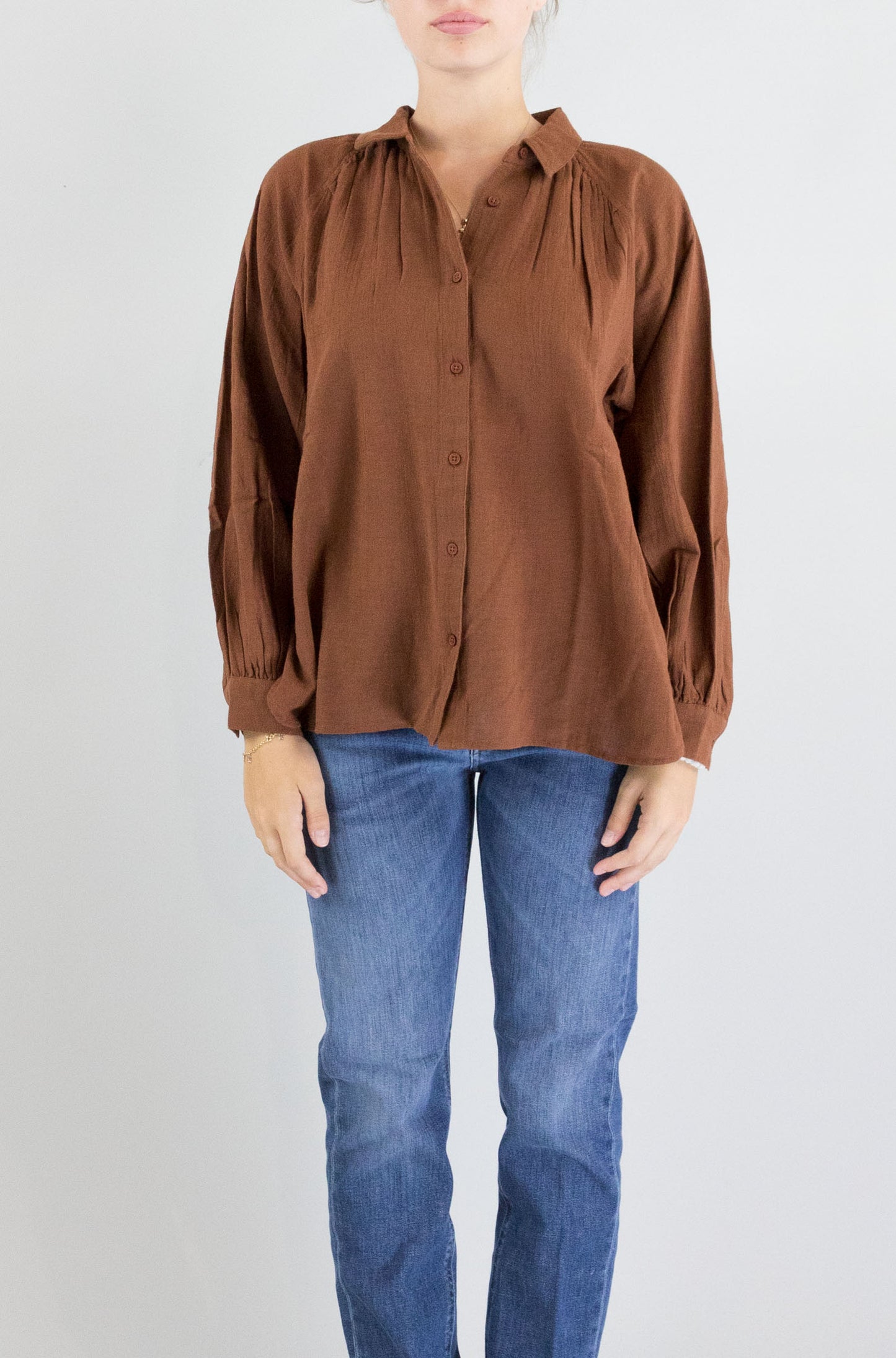 Camicia Indi&Cold Tabacco da Donna ki341