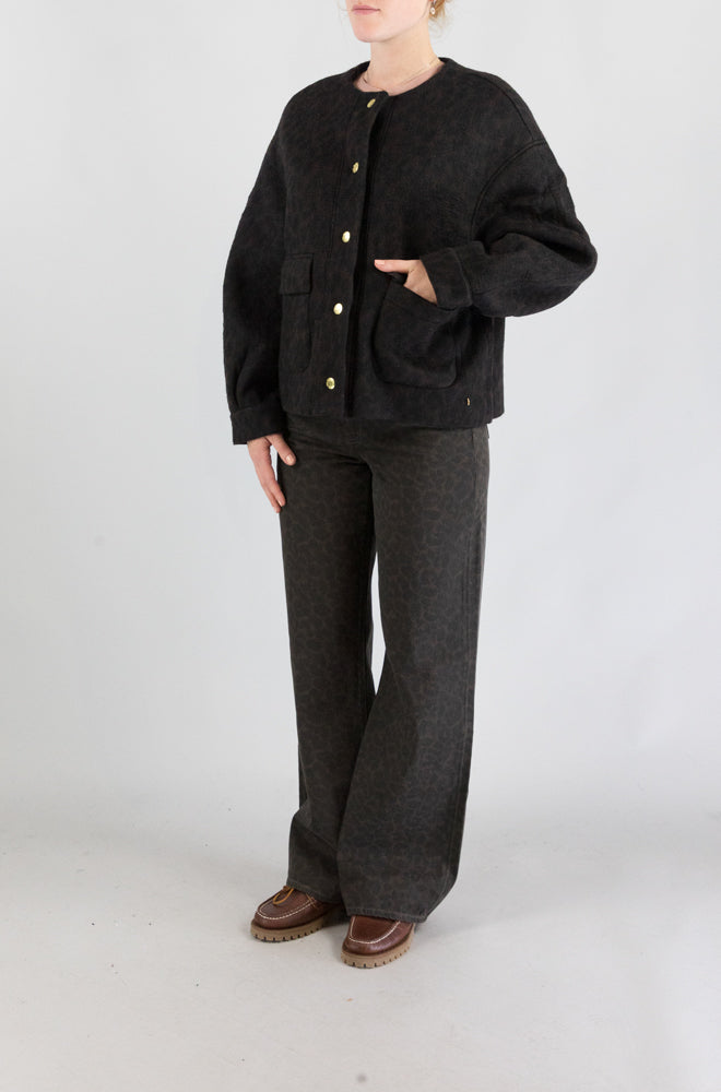 Giubbotto Des Petits Hauts Leopard da Donna isadora