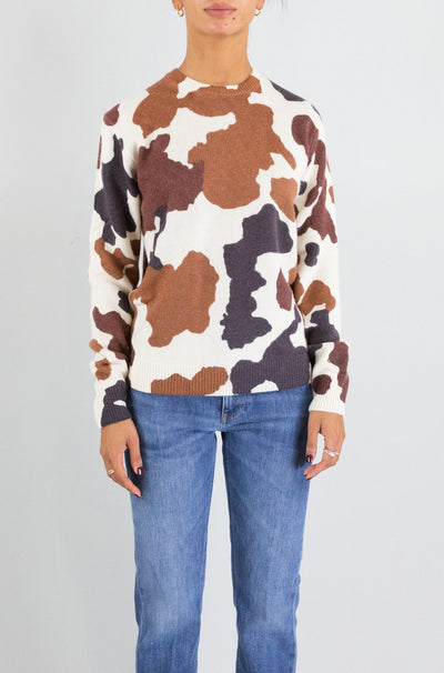 Maglia Mc2 Saint Barth Cow Skin da Donna new queen print
