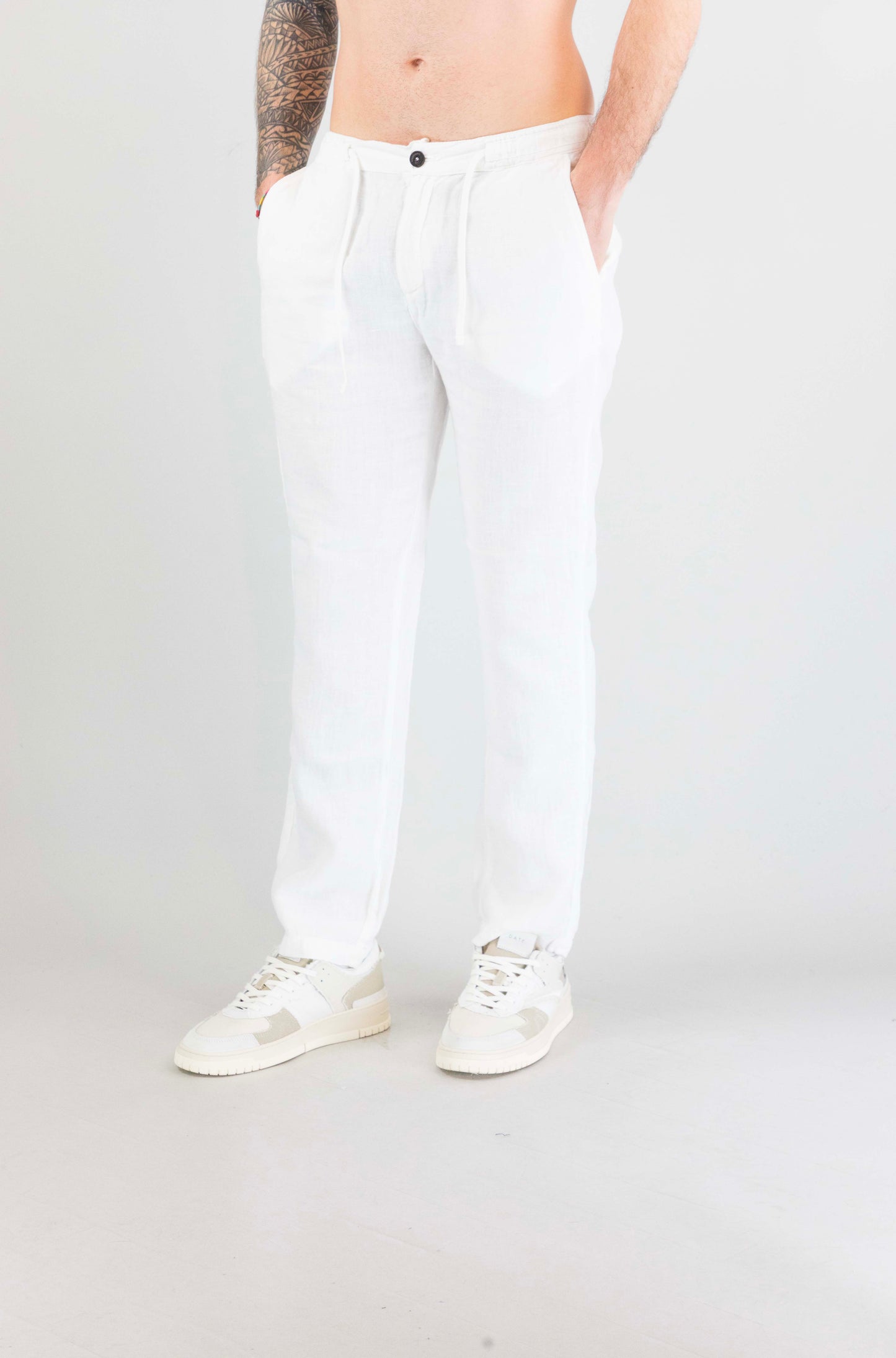 Pantalone Roy Roger’S White da Uomo rru90301p4230569