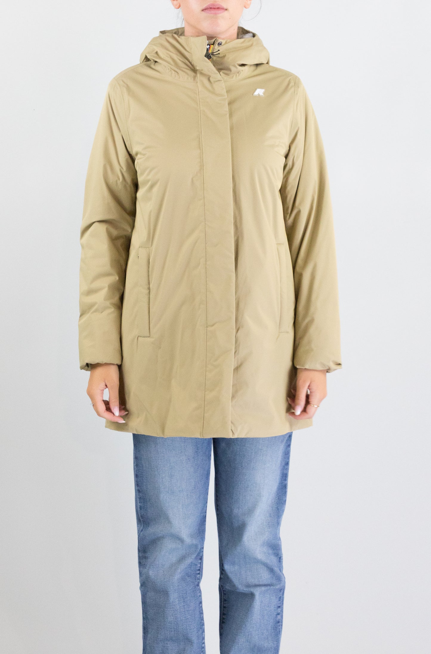 Giubbotto Kway D0s Beige Grey da Donna k8144cw sophie twill soft beaver