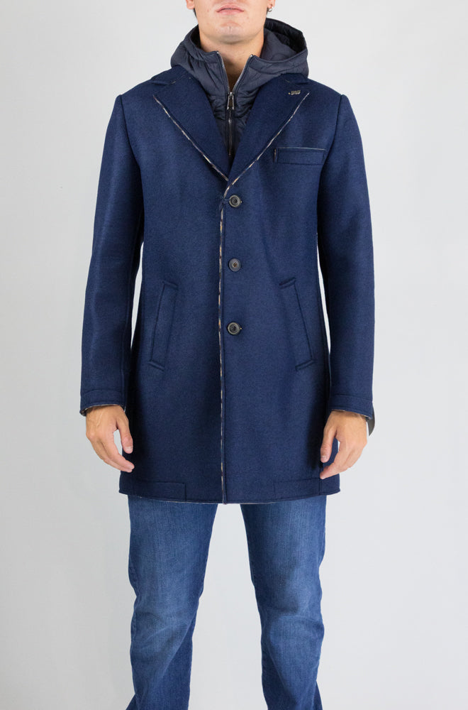 Cappotto Bob Navy da Uomo andy bt484