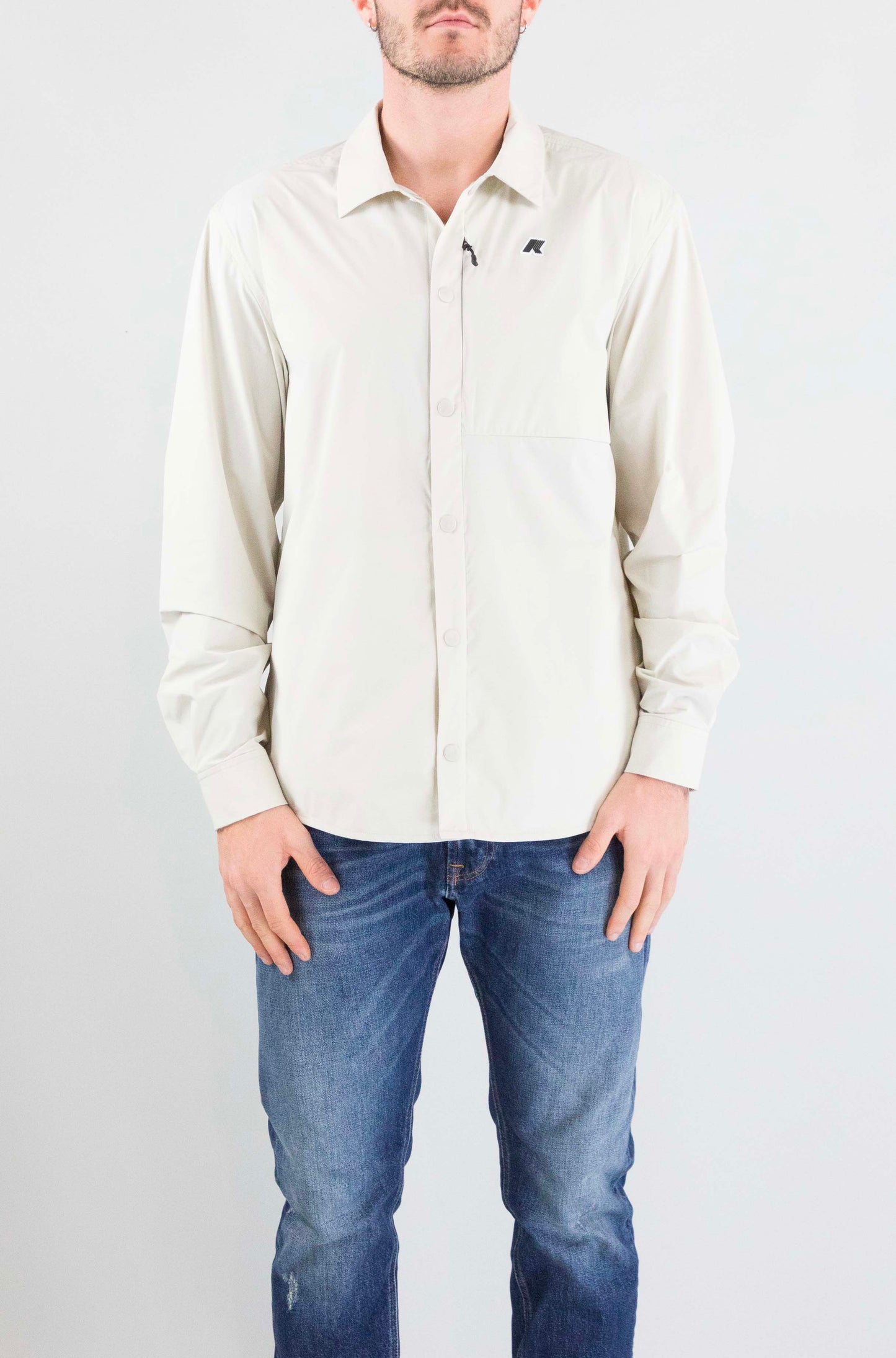 Giubbotto Kway 634 Beige Lt da Uomo k11717w recher