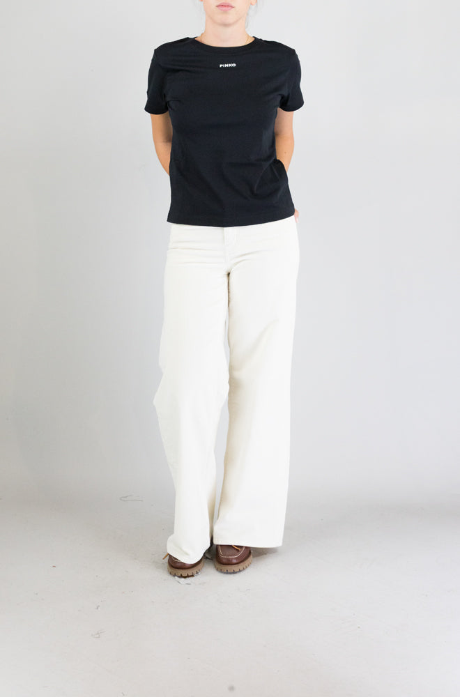 T-Shirt Pinko Nero da Donna basico