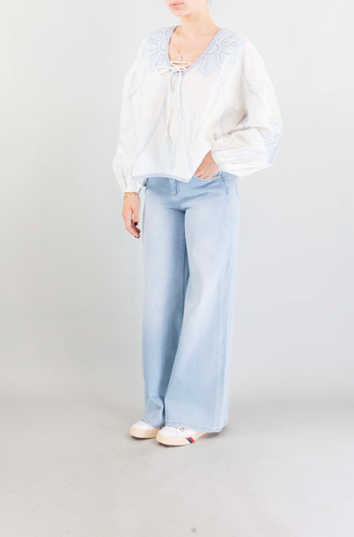 Top Scarlett Poppies Simply White da Donna vedanash