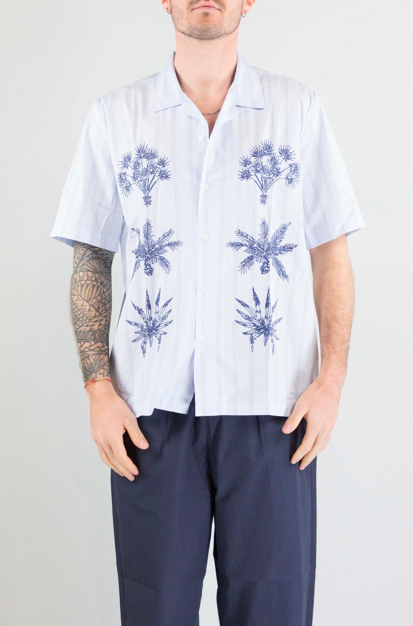 Camicia Universal Work Soft Blue da Uomo 34554 road trip