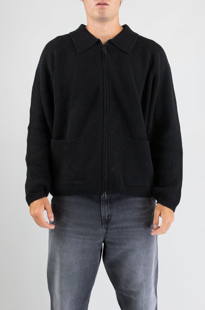Maglia Universal Work Black da Uomo 35470 eco wool zip