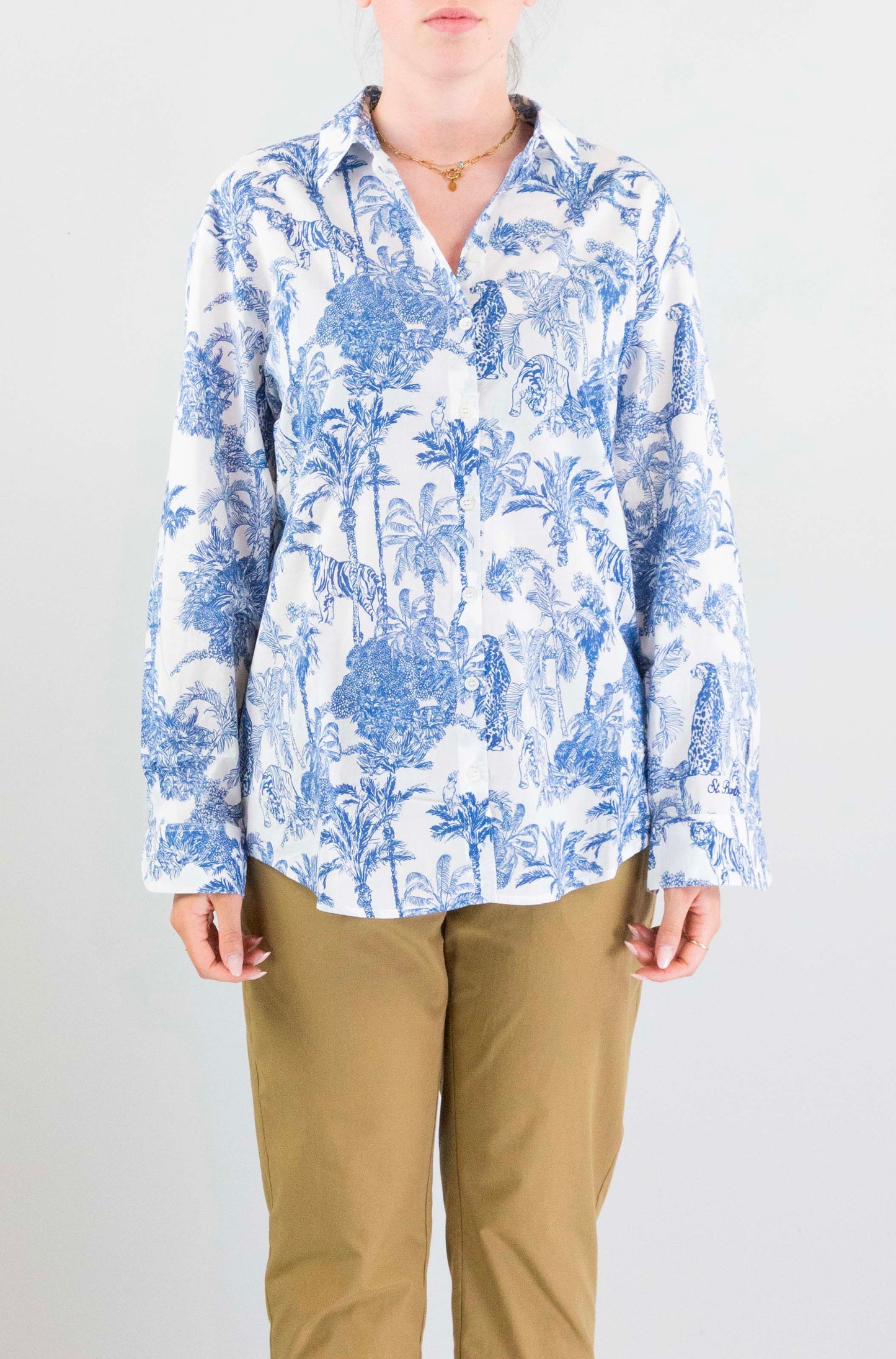 Camicia Mc2 Saint Barth Cotton Jungle Oceania da Donna brigitte