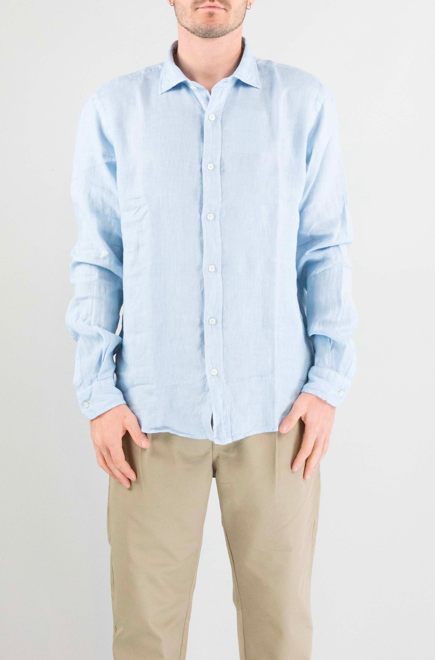 Camicia Roy Roger’S Light Blue da Uomo rru431p4220569 c0048