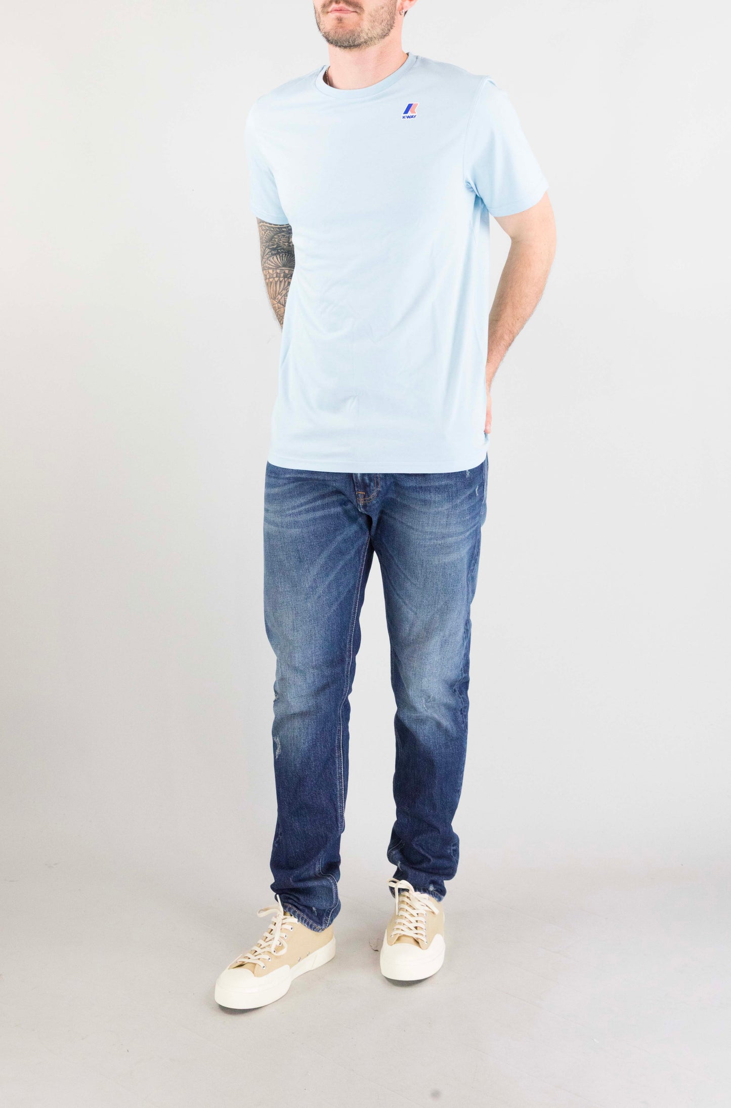 T-Shirt Kway D40 Blue Dream da Uomo k7142kw leonide