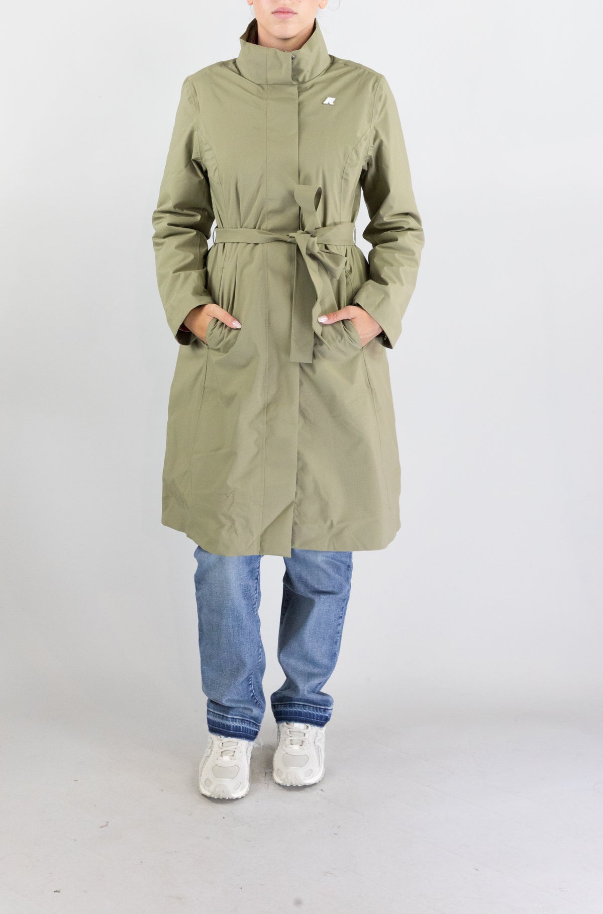 Giubbotto Kway Green Army Red da Donna k2161cw miranda 3in1