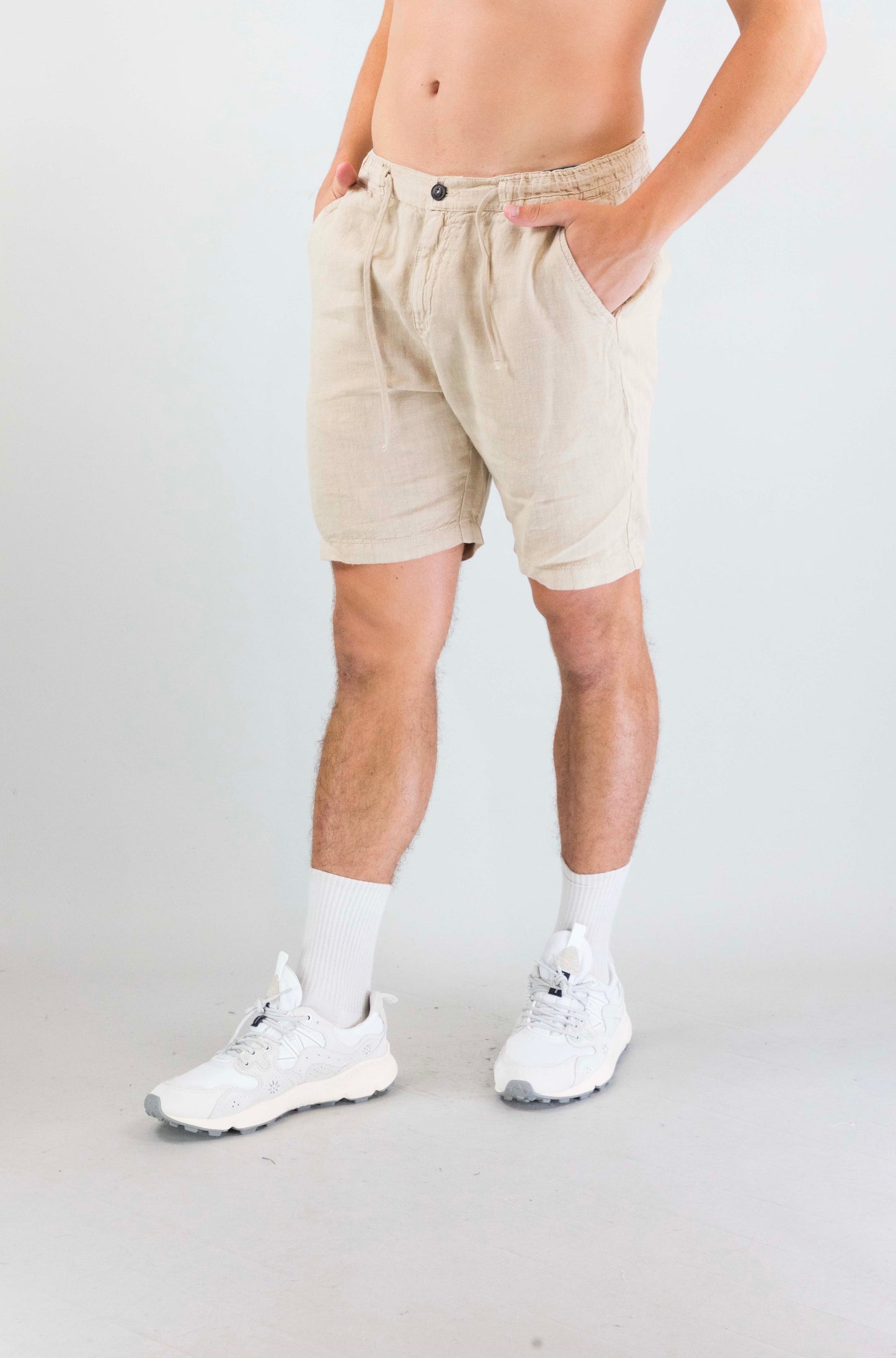 Pantalone Roy Roger’S Heavy Linen Dyed Sand da Uomo rru90302p4230569