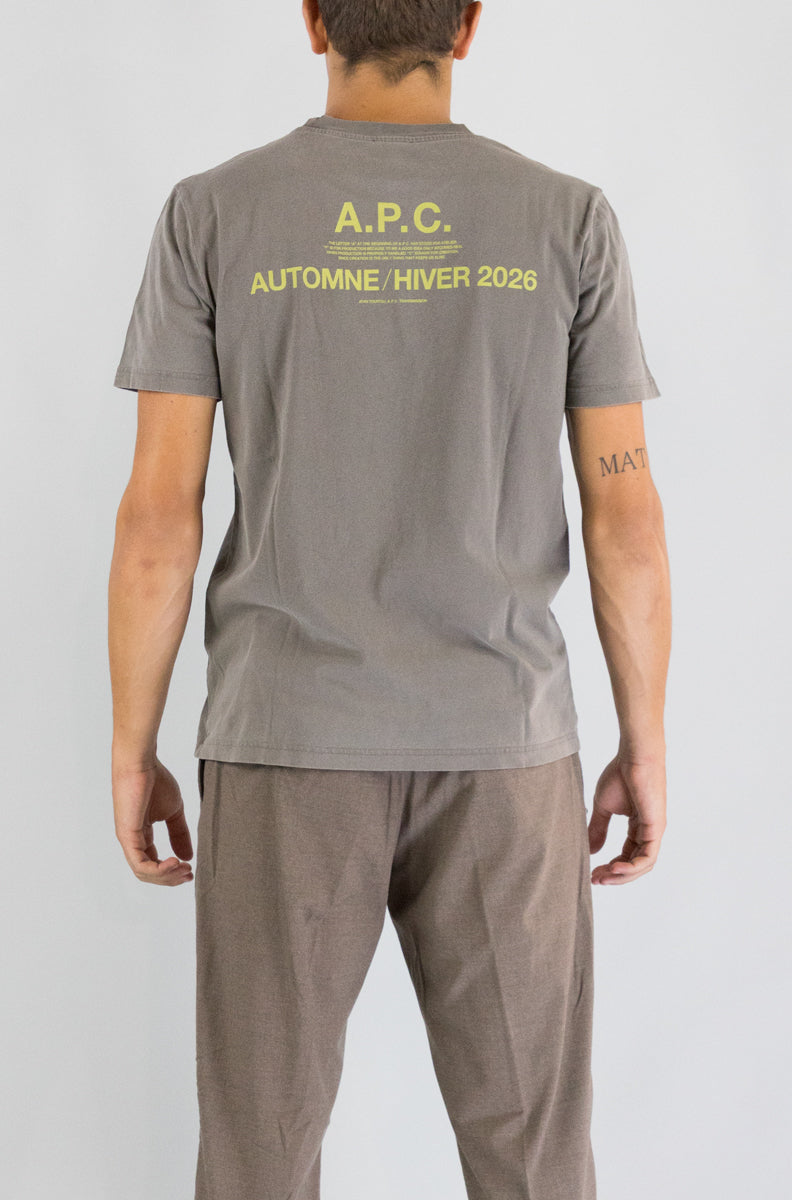 T-Shirt Apc Gris Tahiti da Uomo cohbs m26470 apc automme 26
