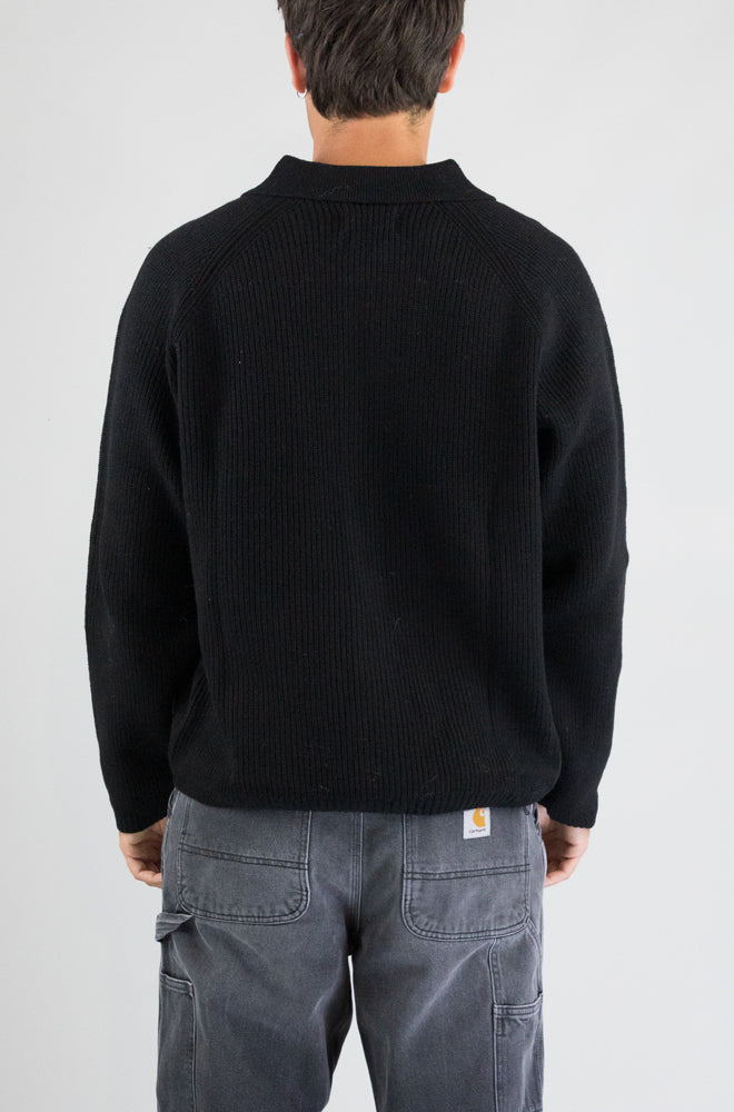 Maglia Universal Work Black da Uomo 35470 eco wool zip
