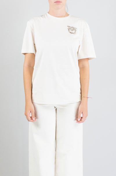 T-Shirt Pinko Bianco da Donna strepitoso