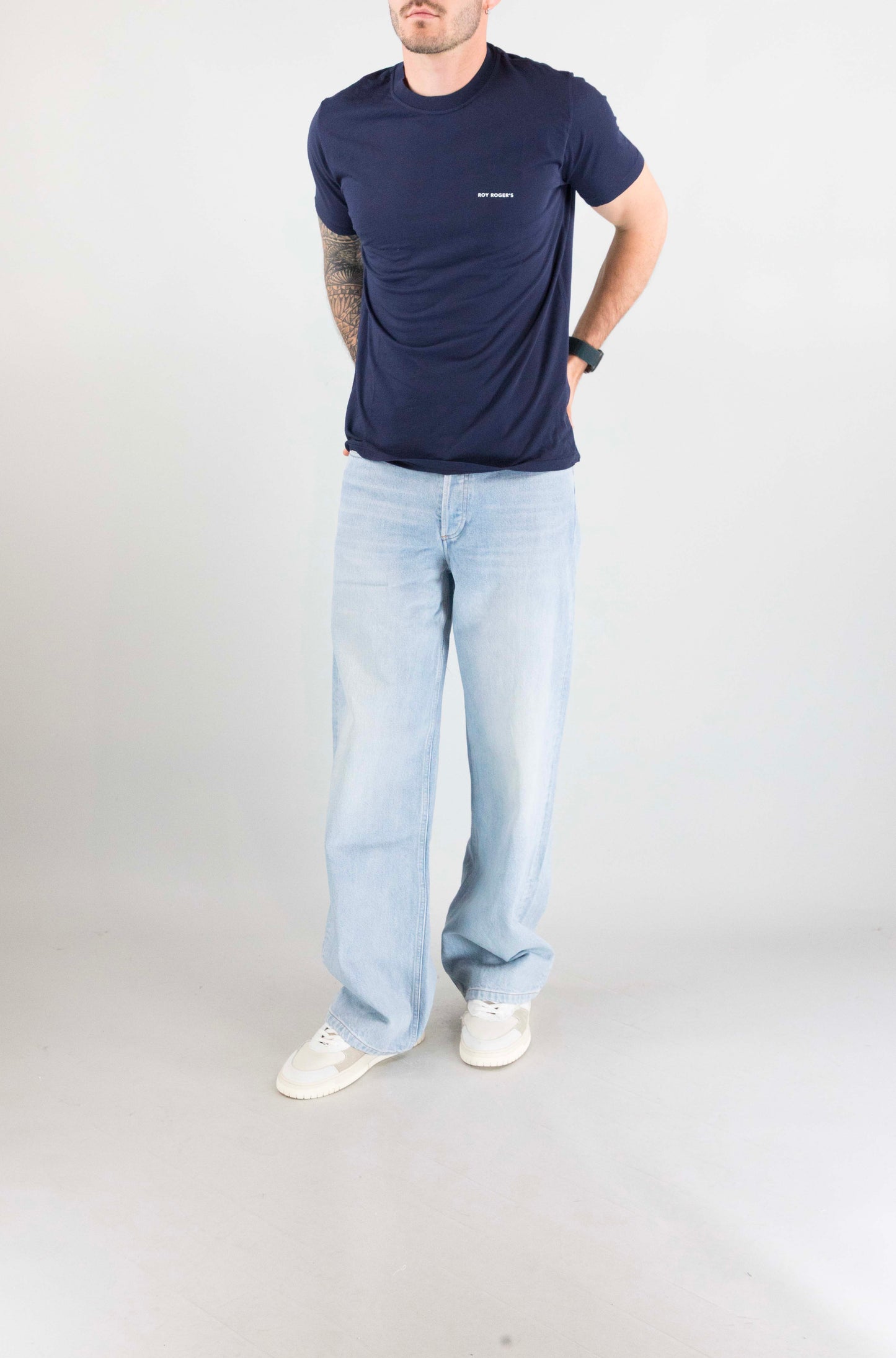 T-Shirt Roy Roger’S Dyed Blu da Uomo rru90049cg060569