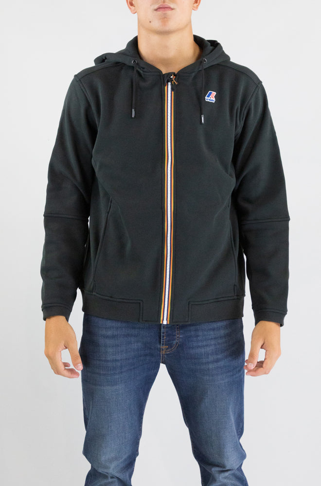 Felpa Kway Usy Black da Uomo k4147lw prosper brushed