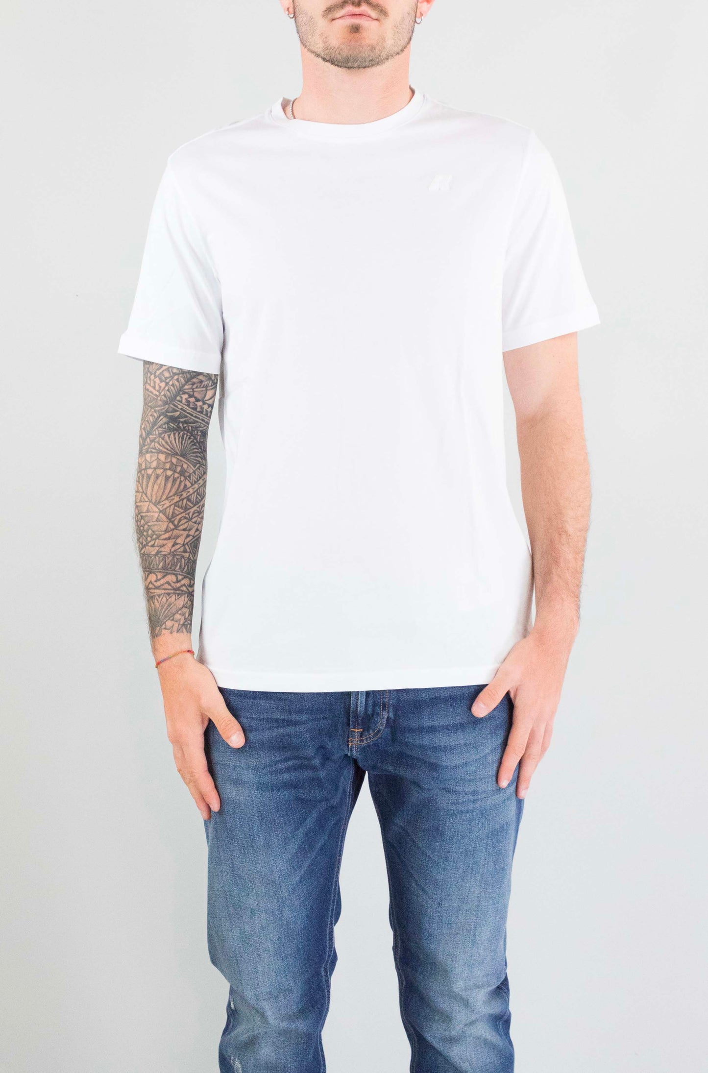 T-Shirt Kway 001 White da Uomo k7125uw odom