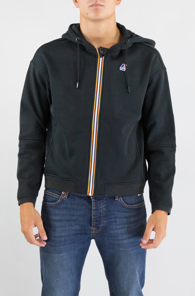 Felpa Kway Usy Black da Donna k8148kw lara brushed