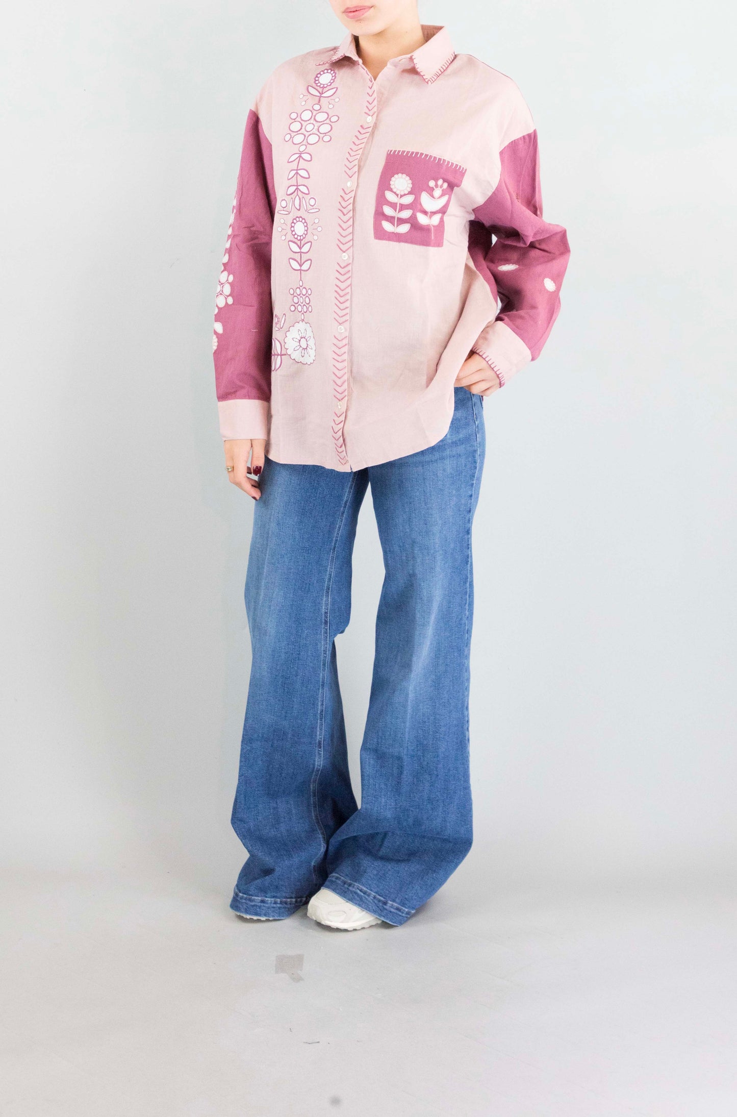 Camicia Louizon Pink Purple da Donna dalka