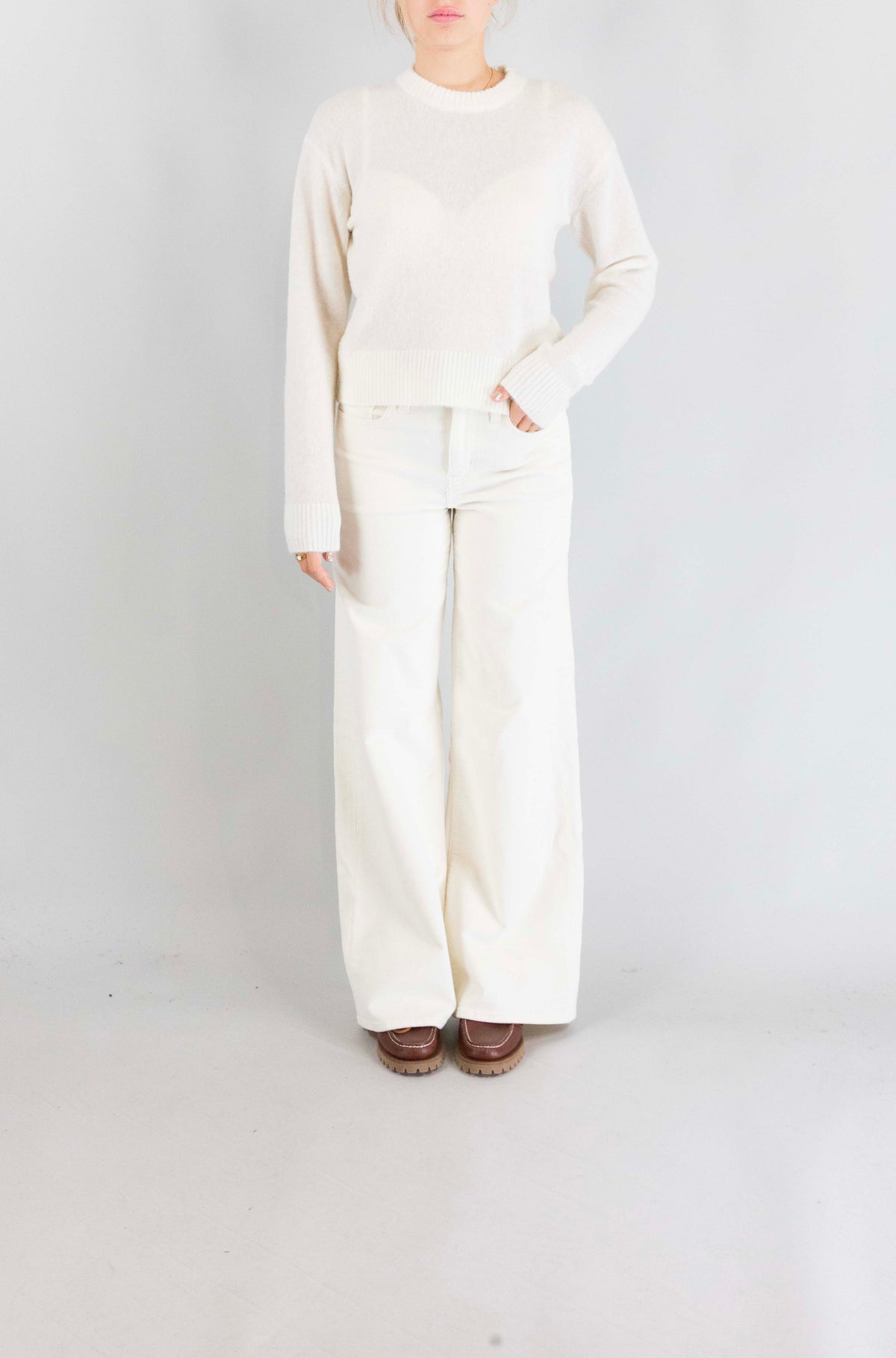 Maglia Mc2 Saint Barth Off White da Donna lucille soft