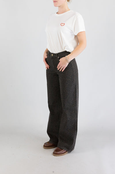 Pantalone Des Petits Hauts Leopard da Donna louela leo