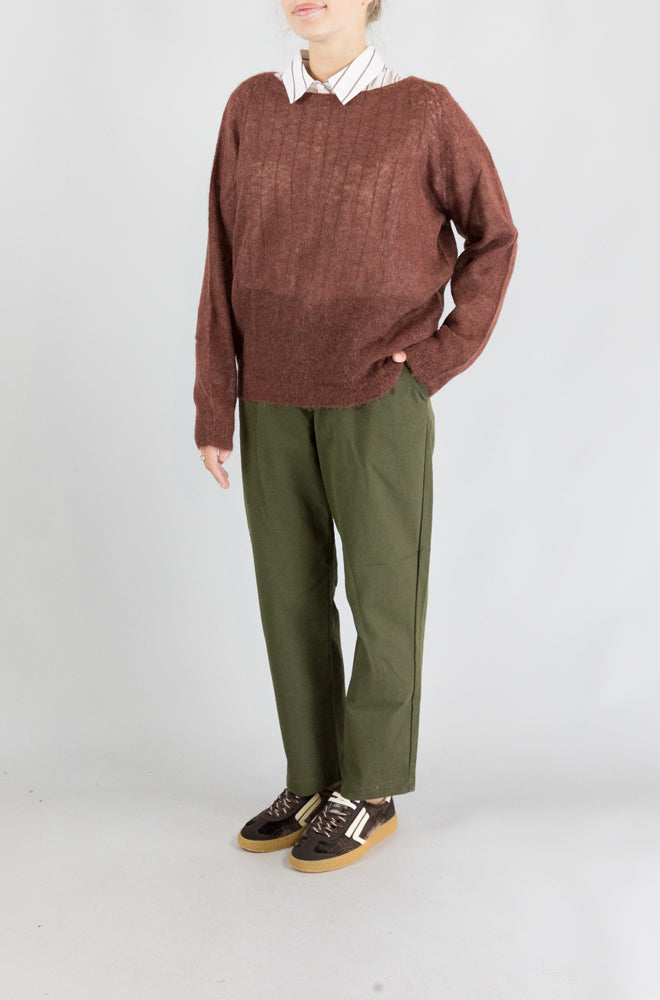 Maglia Nice Things Chestnut da Donna wkx048