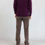 Maglia Mc2 Saint Barth Aubergine da Uomo regent lambswool