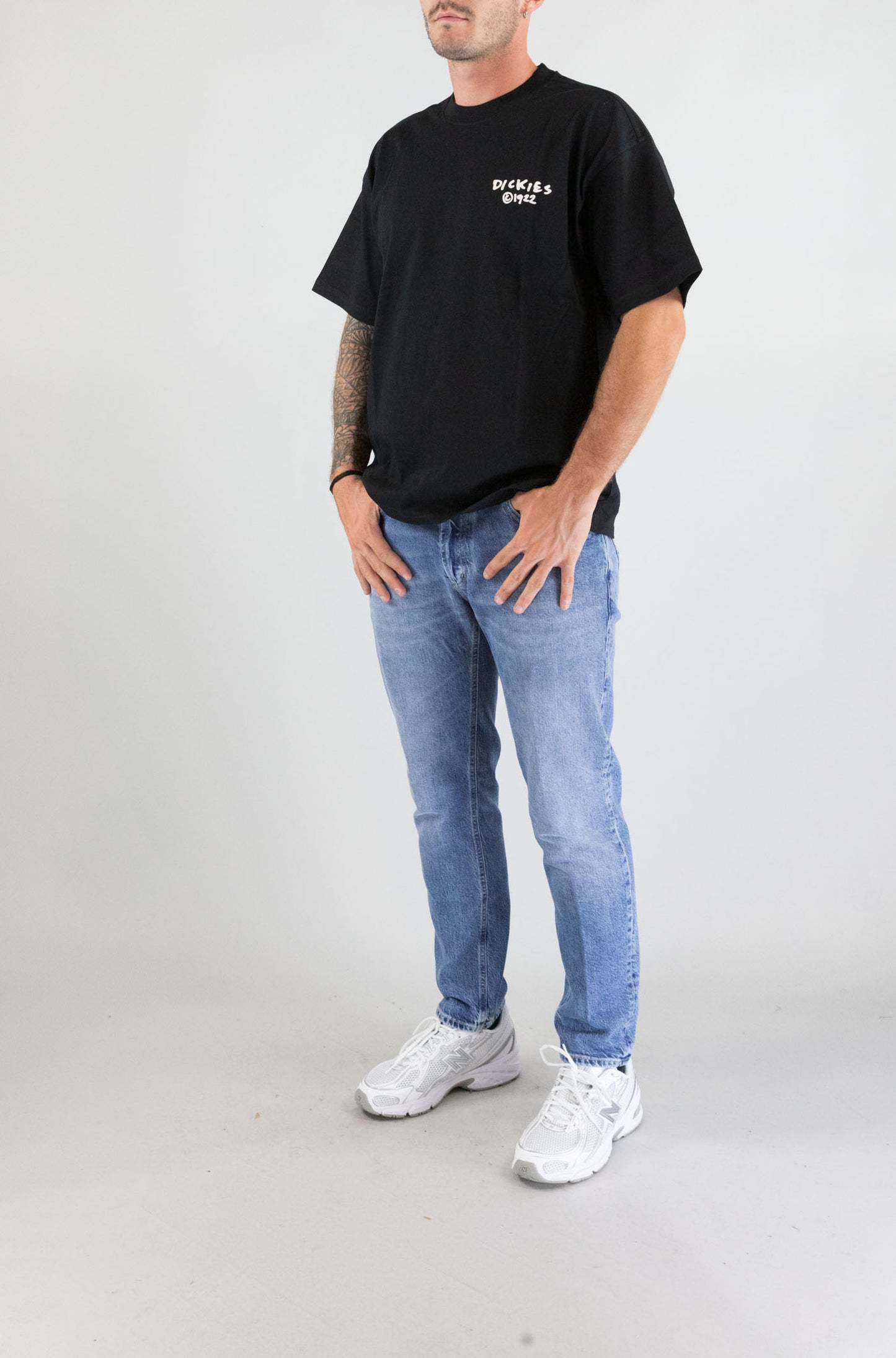 T-Shirt Dickies Black da Uomo dk0a87qoblk